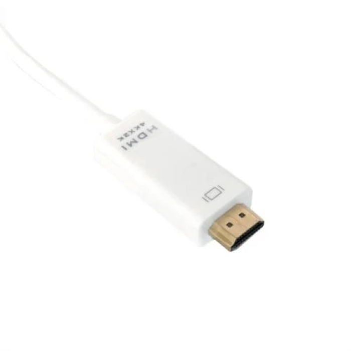 Відеокабель DisplayPort — HDMI Extradigital, 2 м, білий
