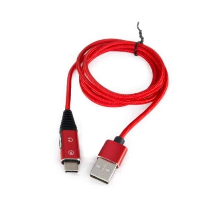 Кабель USB Extradigital Type-C, 1 м, червоний