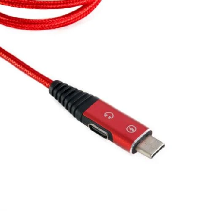 Кабель USB Extradigital Type-C, 1 м, червоний