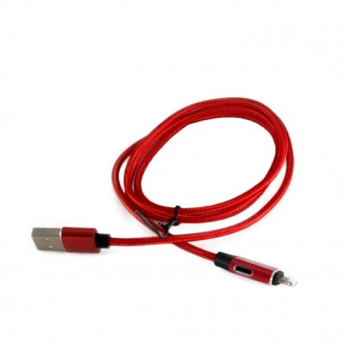 Кабель USB Extradigital Type-C, 1 м, червоний