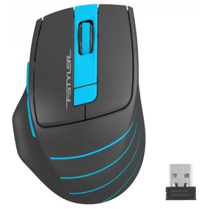 Миша A4Tech Fstyler FG30S Gray/Blue — бездротова модель на 6 кнопок