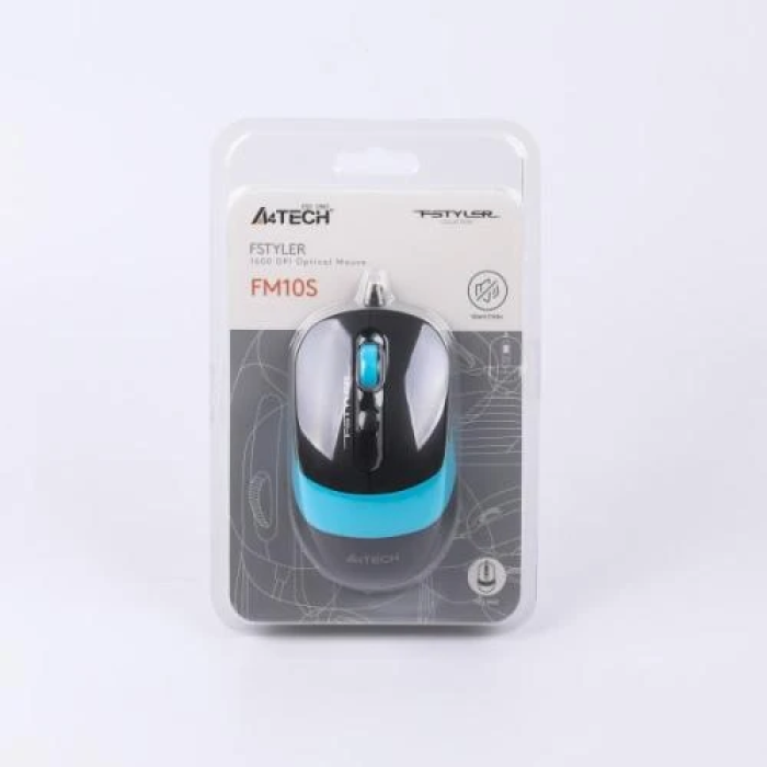 Провідна безшумна миша A4Tech Fstyler FM10S 1600 DPI