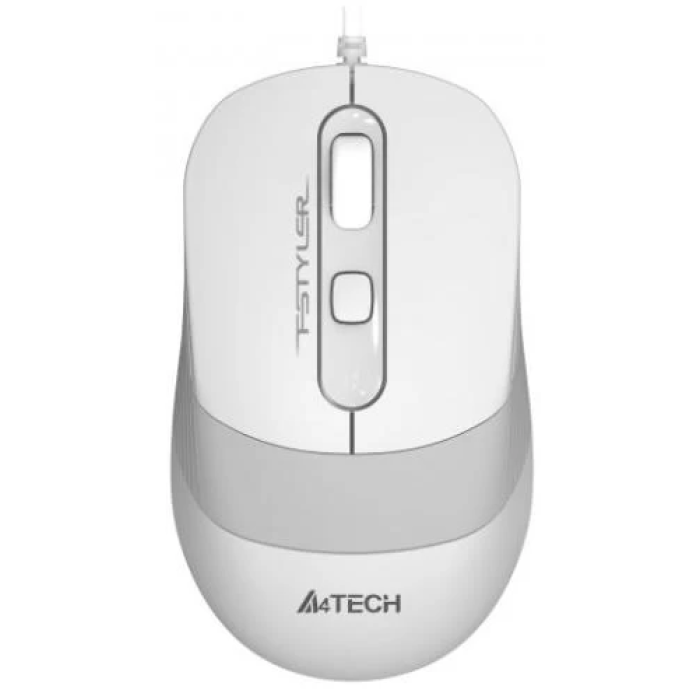 Біла миша A4Tech Fstyler FM10S із безшумним кліком