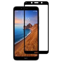 Захисне скло для Xiaomi Redmi 7A (скло для екрана) NoNaMe Glass Pro+ 5D чорне