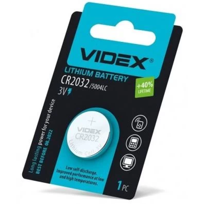 Літієва батарейка Videx CR2032 на 3 В