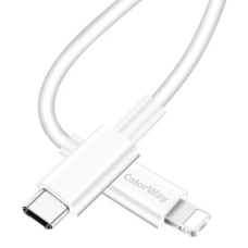 Кабель USB-C — Lightning (шнур для заряджання) ColorWay CW-CBPDCL032-WH 1 м, 30 Вт, білий