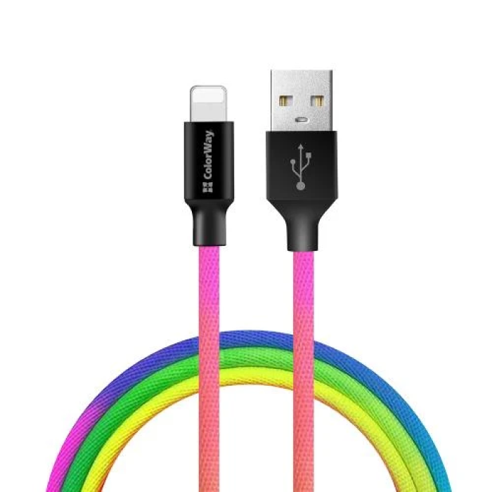 USB—Lightning кабель ColorWay 1 м для живлення та синхронізації