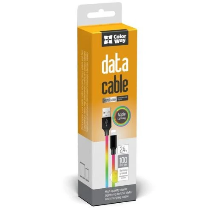 USB—Lightning кабель ColorWay 1 м для живлення та синхронізації