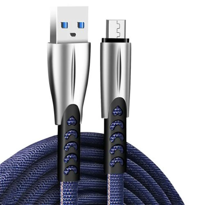 Кабель ColorWay USB–microUSB 1 м у синьому кольорі