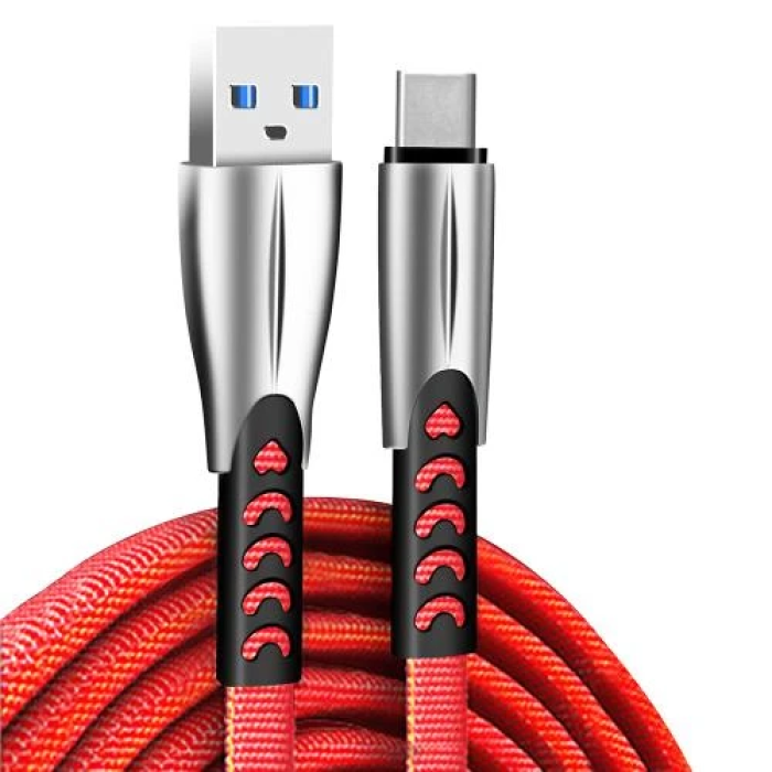 Кабель USB Type-C ColorWay CW-CBUC012-RD — 1 м, 2.4 A, червоний