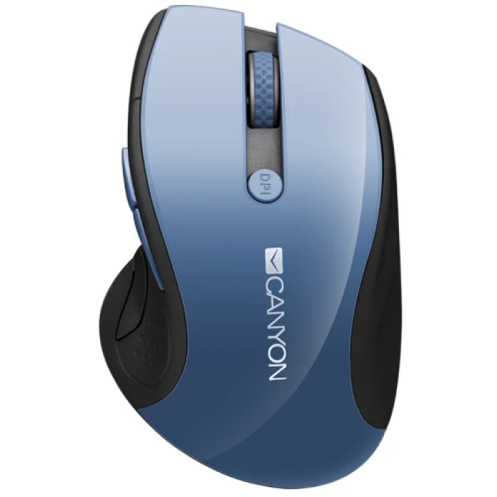 Бездротова миша Canyon MW-01 із 6 кнопками, Dark Blue/Black