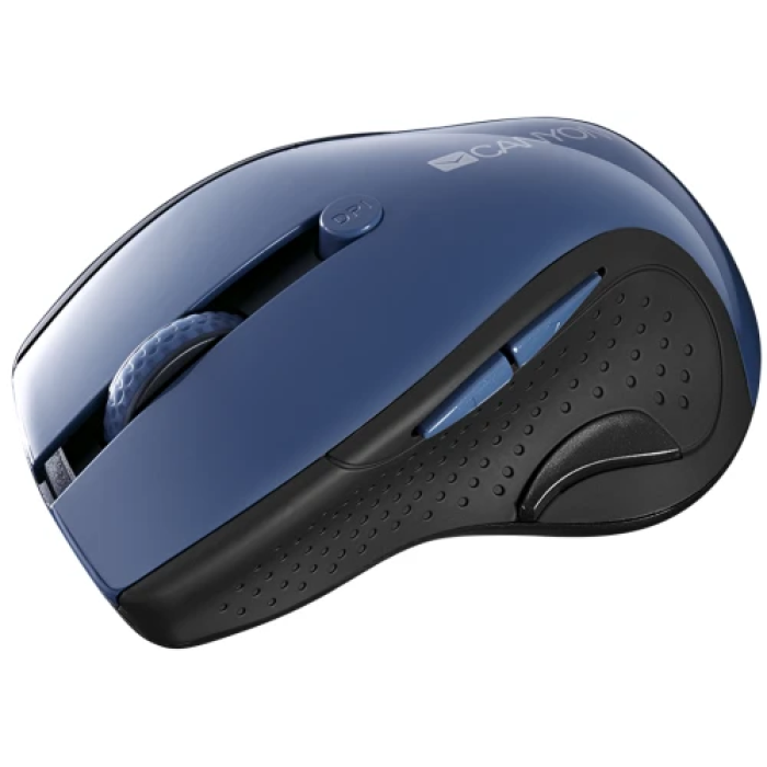 Бездротова миша Canyon MW-01 із 6 кнопками, Dark Blue/Black