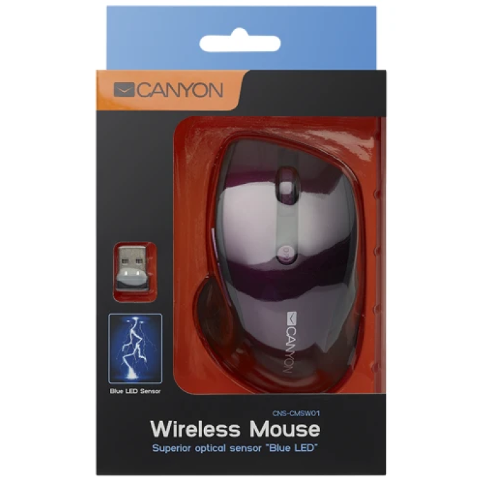 Бездротова миша Canyon MW-01 із 6 кнопками