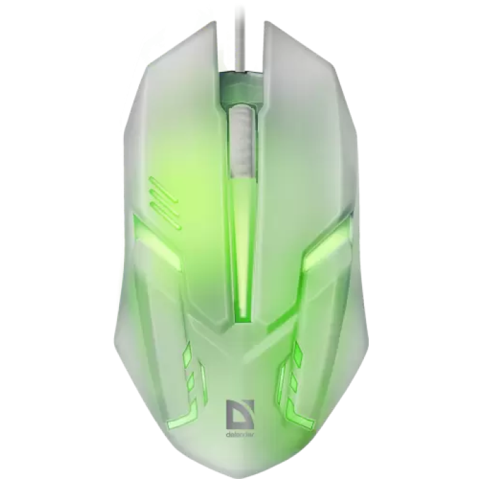 Оптична ігрова миша Defender Cyber MB-560L білого кольору