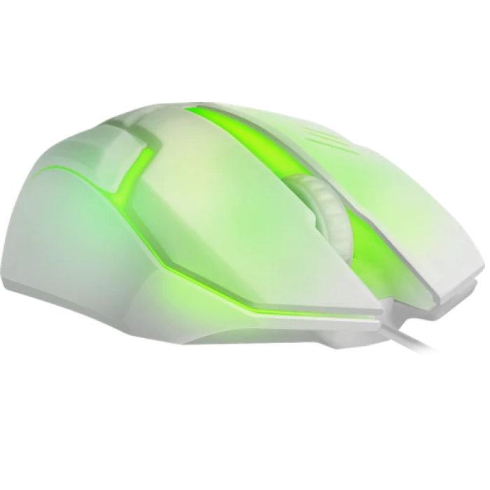 Оптична ігрова миша Defender Cyber MB-560L білого кольору