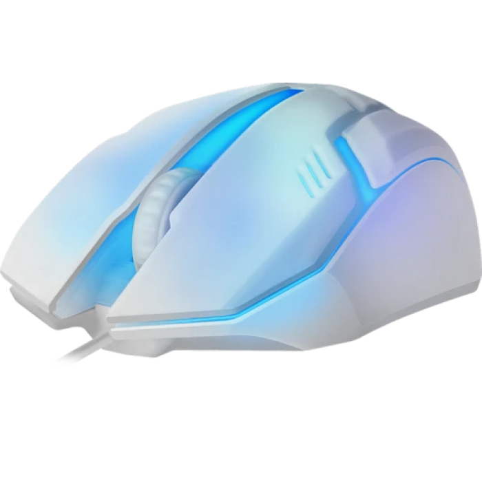 Оптична ігрова миша Defender Cyber MB-560L білого кольору