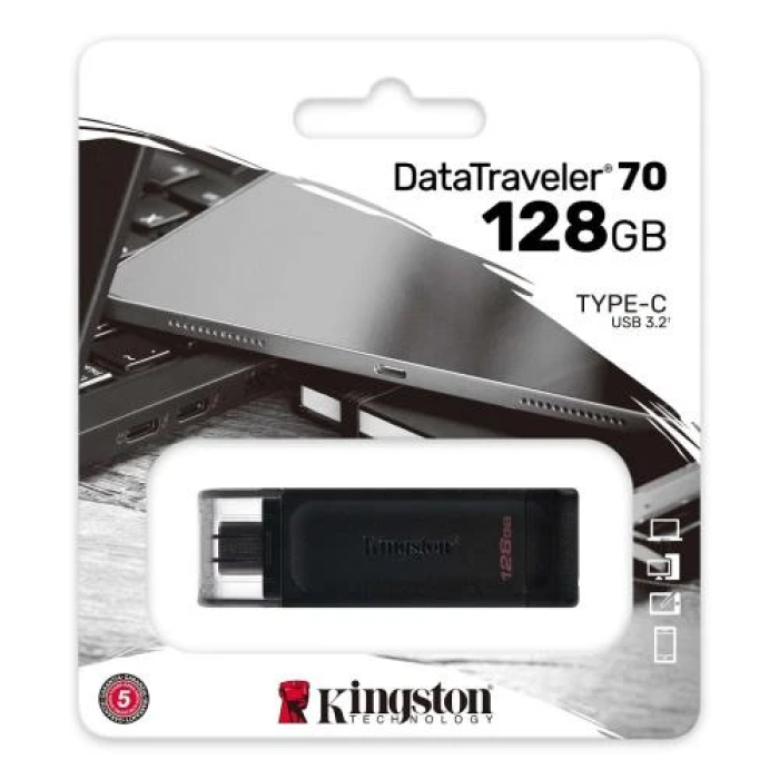 USB-флешка Kingston DataTraveler 70 на 128 ГБ із USB Type-C
