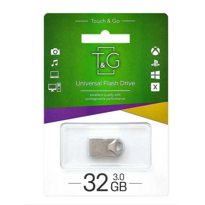 USB-флешка T&G TG106 на 32 ГБ, срібляста