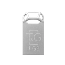 Флешка (USB-накопичувач) T&G Metal TG110 4 ГБ, срібляста, USB 2.0