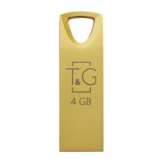 Флешка (USB-накопичувач) T&G Metal TG117 4 ГБ, золотий, USB 2.0