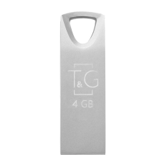 USB-флешка (флеш-накопичувач) T&G Metal TG117 4 ГБ, срібляста