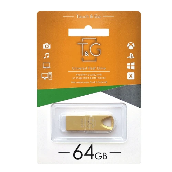 Флешка T&G Metal TG117 на 64 ГБ із USB 2.0