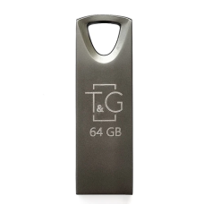 Флешка USB (USB-накопичувач) T&G Metal TG117 64 ГБ, чорна