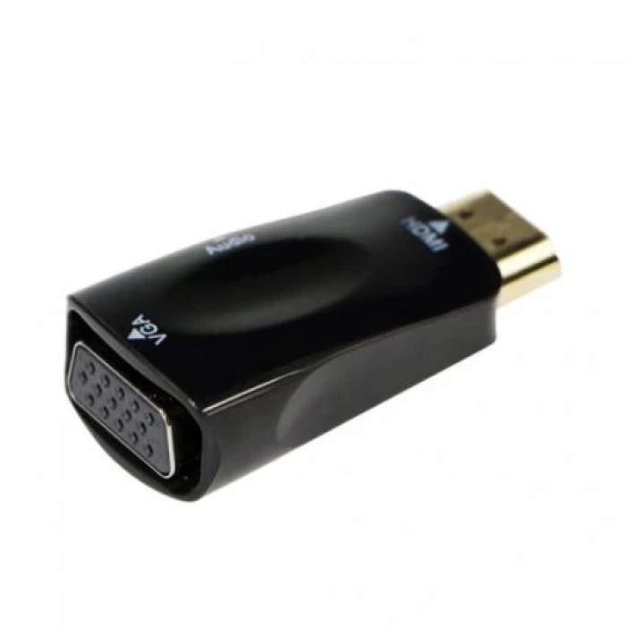 Перехідник Cablexpert HDMI—VGA з розʼємом 3,5 мм