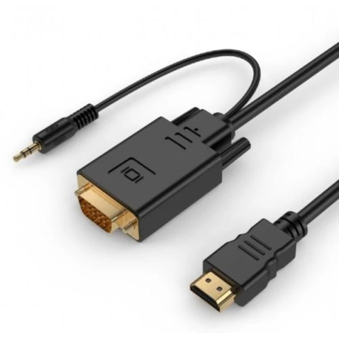 Відеокабель HDMI—VGA Cablexpert 3 м зі стереозвуком