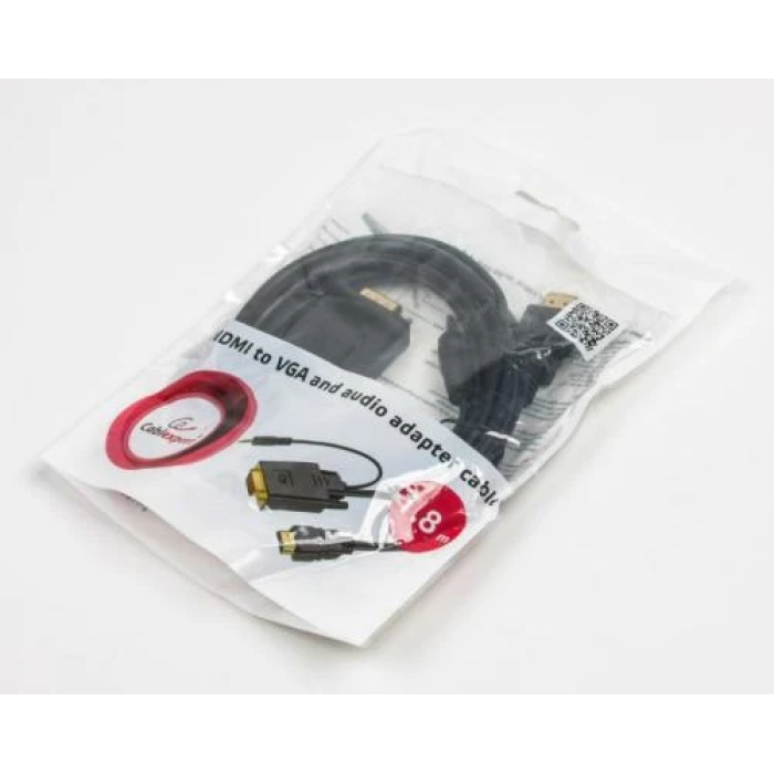 Кабель Cablexpert HDMI–VGA зі стереозвуком, 1,8 м