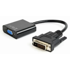 Перехідник DVI-D — VGA (відеоадаптер) Cablexpert AB-DVID-VGAF-01 20 см