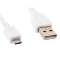 Кабель USB (шнур) Cablexpert CCP-mUSB2-AMBM-W-1M USB 2.0, 1 м, білий