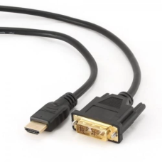Кабель HDMI—DVI-D (відеокабель) Cablexpert CC-HDMI-DVI-0.5M 0,5 м чорний