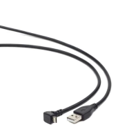 Кабель USB 2.0 (шнур USB) Cablexpert CCP-mUSB2-AMBM90-6 1,8 м, чорний, кутовий microUSB