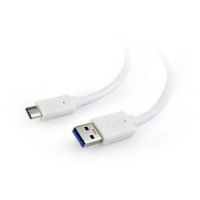 Кабель USB Type-C (кабель USB A — USB-C) Cablexpert CCP-USB3-AMCM-1M-W 1 м, білий, 3 A