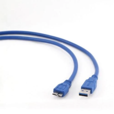 Кабель USB 3.0 (шнур) Cablexpert CCP-mUSB3-AMBM-10, 3 м, синій
