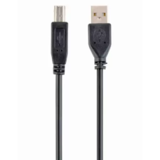 Кабель USB для принтера (USB-шнур) Cablexpert CCP-USB2-AMBM-6 1,8 м чорний