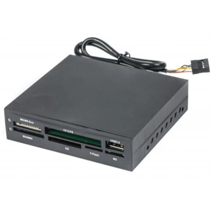 Кардридер Gembird для відсіку 3.5" із USB 2.0