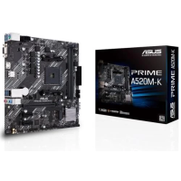 Материнська плата (системна плата) Asus PRIME A520M-K AM4 MicroATX, 2 слоти DDR4