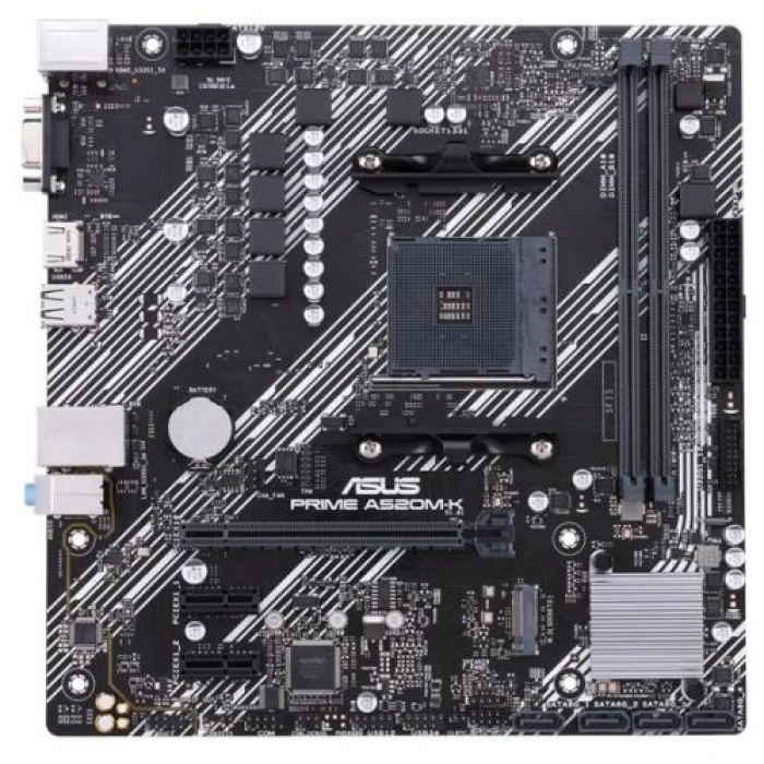 Материнська плата Asus PRIME A520M-K для компактної AM4-збірки