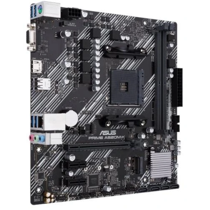 Материнська плата Asus PRIME A520M-K для компактної AM4-збірки