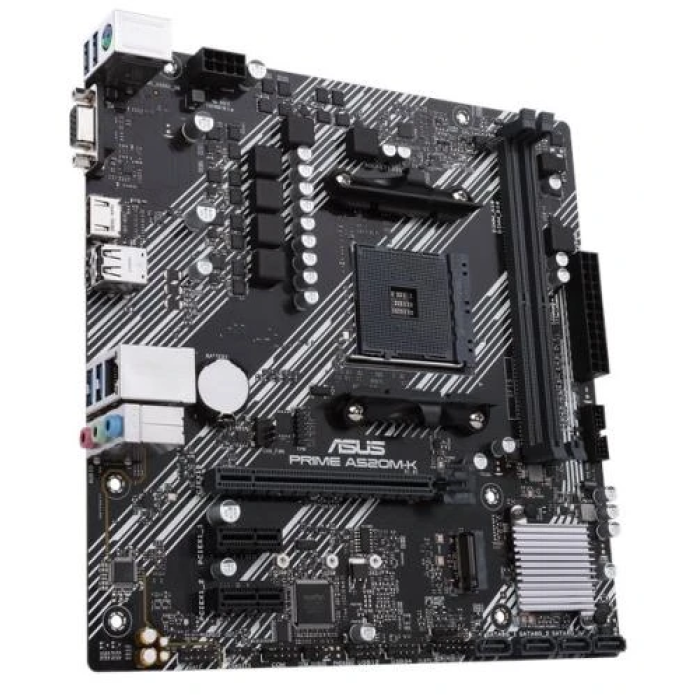 Материнська плата Asus PRIME A520M-K для компактної AM4-збірки