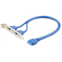 Планка розширення (модуль задньої панелі) Cablexpert CC-USB3-RECEPTACLE, 2xUSB 3.0