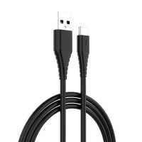Кабель USB Type-C (шнур USB) ColorWay CW-CBUC026-BK 1 м, чорний, 2.4A