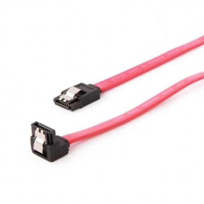 Кабель SATA Cablexpert CC-SATAM-DATA90, 50 см, червоний