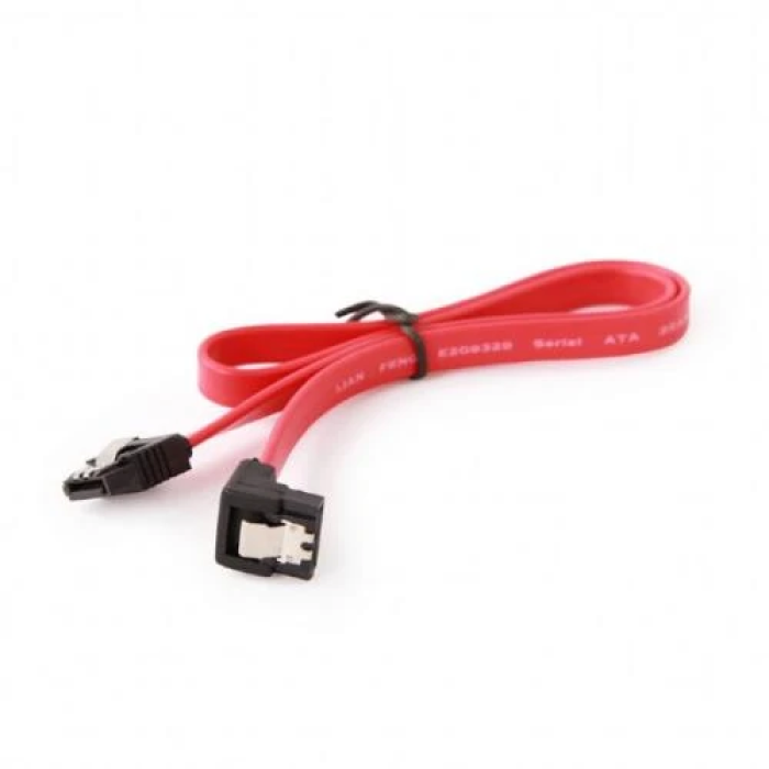 Кабель SATA Cablexpert CC-SATAM-DATA90, 50 см, червоний