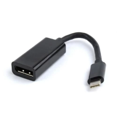 Перехідник USB Type-C — DisplayPort (адаптер) Cablexpert A-CM-DPF-01 15 см, чорний