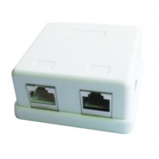 Розетка RJ45 (мережева) Cablexpert NCAC-HS-SMB2 2 порти, FTP, біла