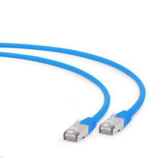 Патч-корд 1 м, S/STP, Blue, Cablexpert, Cat.6a, Cu, LSZH (PP6A-LSZHCU-B-1M)
