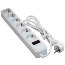 Мережевий фільтр (подовжувач) Patron SP-1063W 6 розеток, 3 м